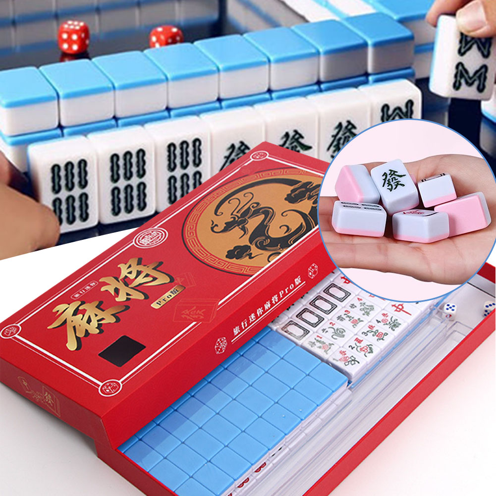 Board Game Name - Portable Travel Mini Mahjong Set Travel