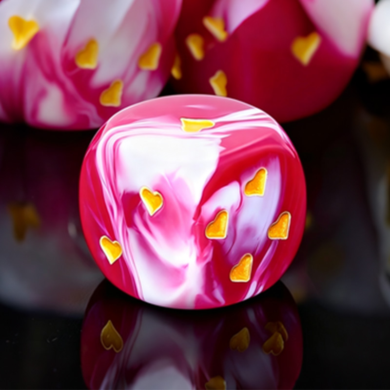 Board Game Unmatched - 1PC Love Theme D6 Dice for