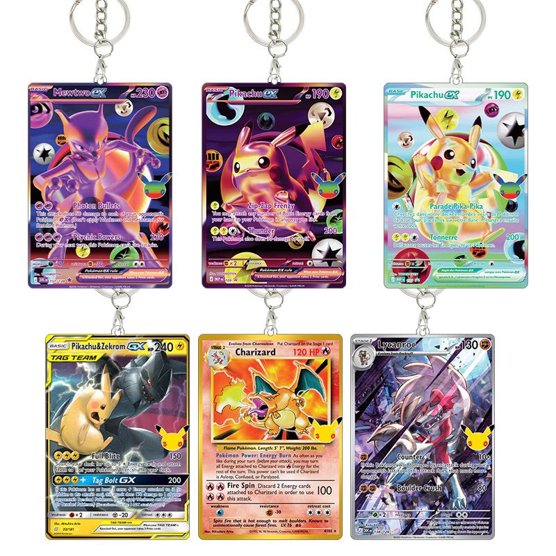 Board Game Online - English 30th Acrylic Keychain TCG Mewtwo
