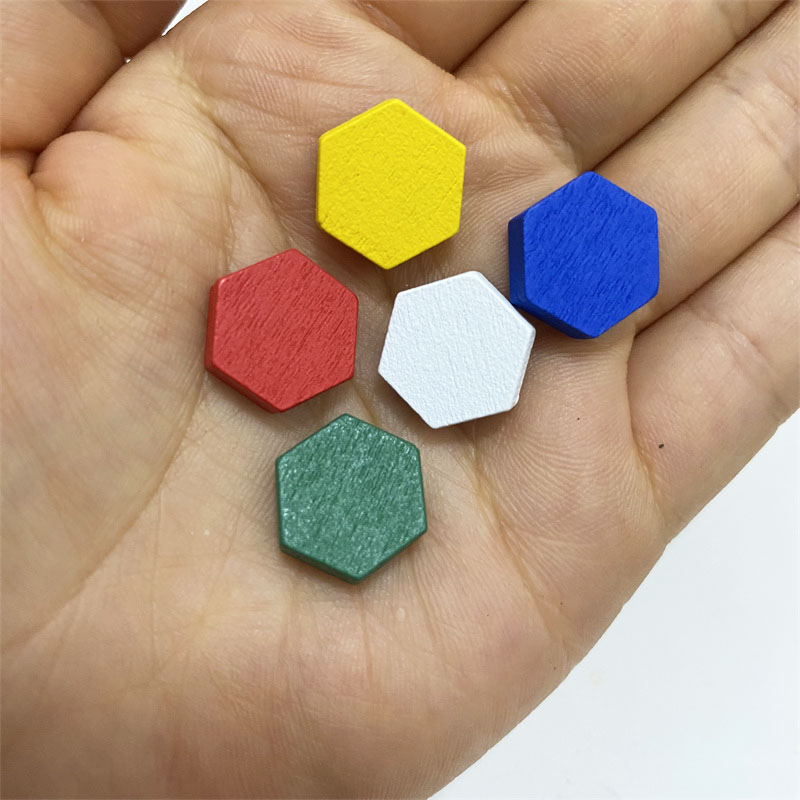 50 Pieces Wooden Hexagonal Pri - đánh giá và giá Board Game Verdant
