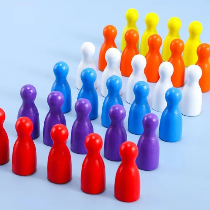 100 Pcs Colorful Wooden Chess  - đánh giá và giá Board Game Verdant