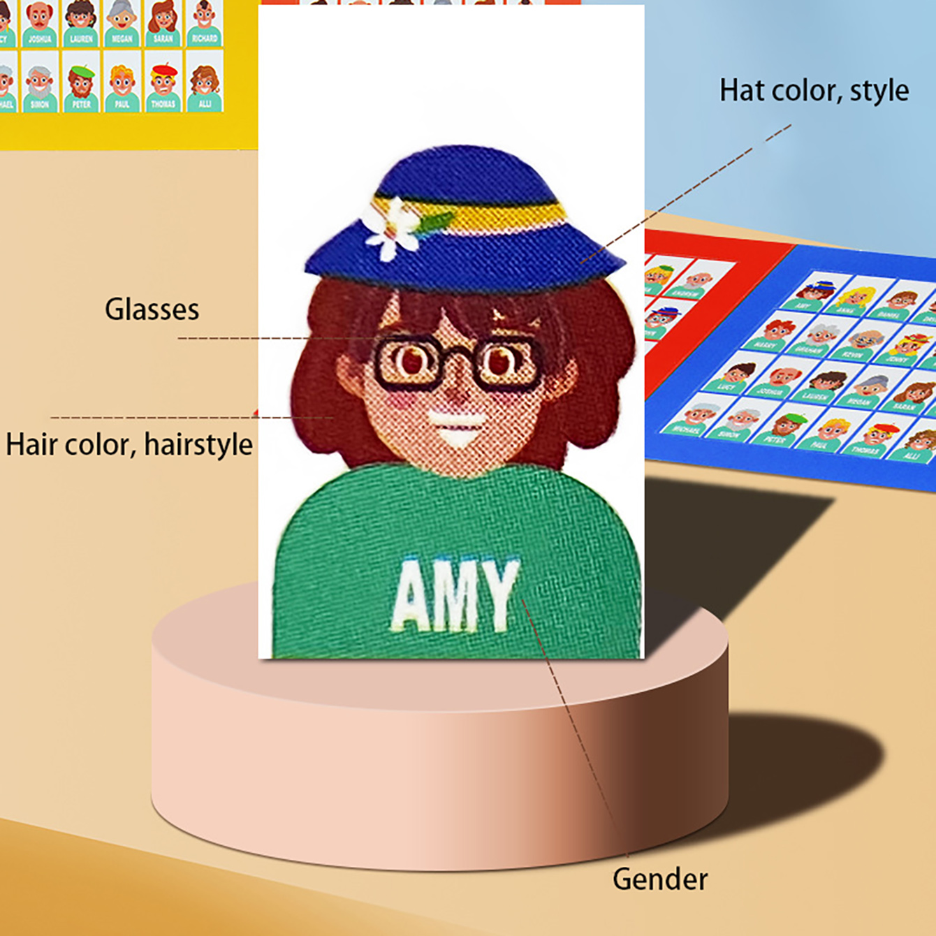 Family Guessing Board Game Who - đánh giá và giá Board Game Name