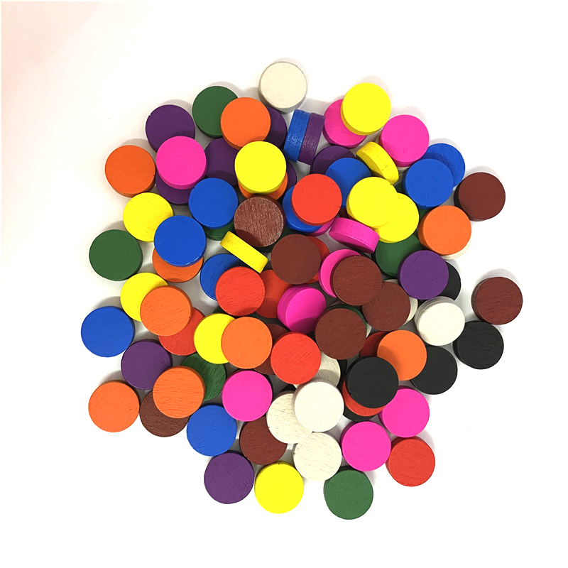 50pieces 15*5MM 11 Colors Wood - đánh giá và giá Board Game Verdant