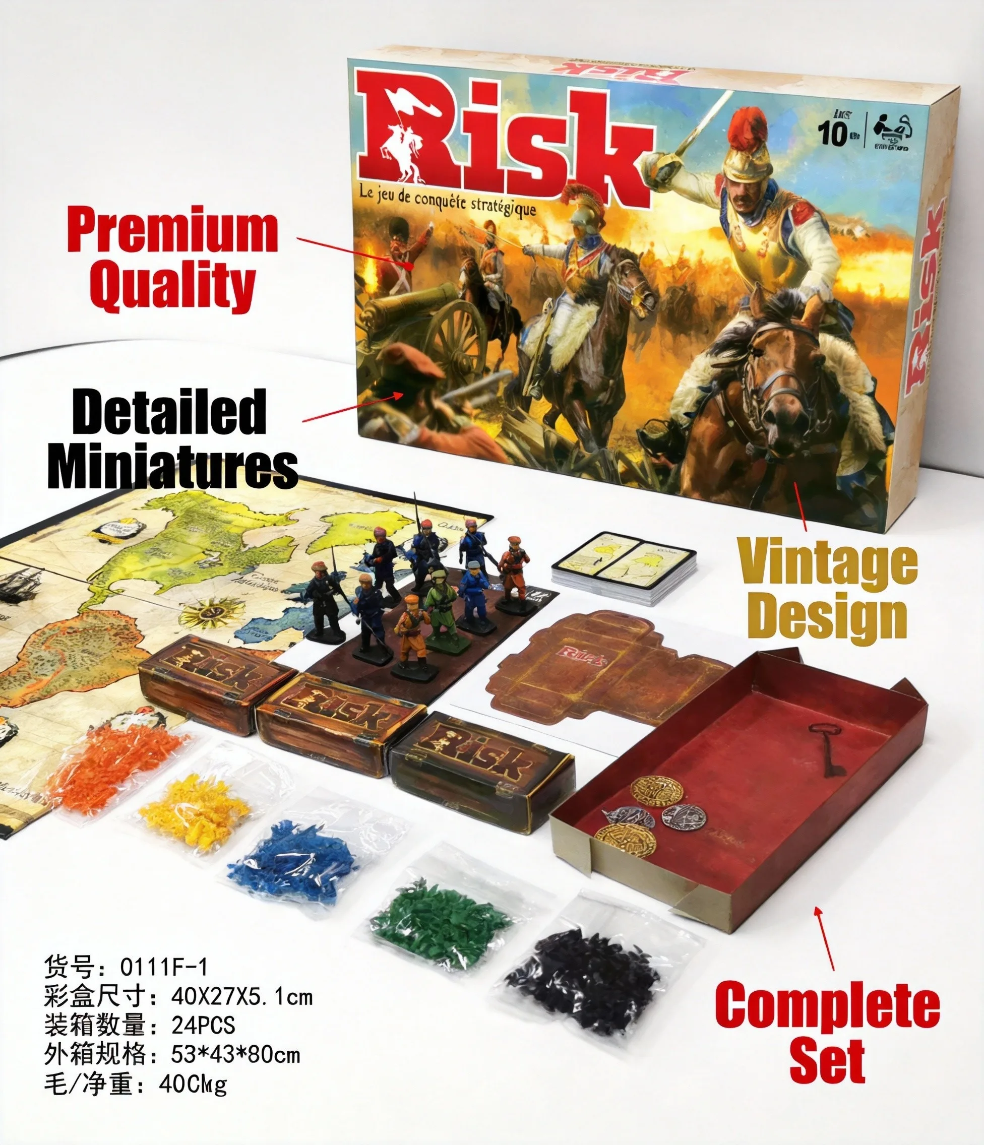 French Risk Strategy Board Gam - đánh giá và giá Board Game Risk