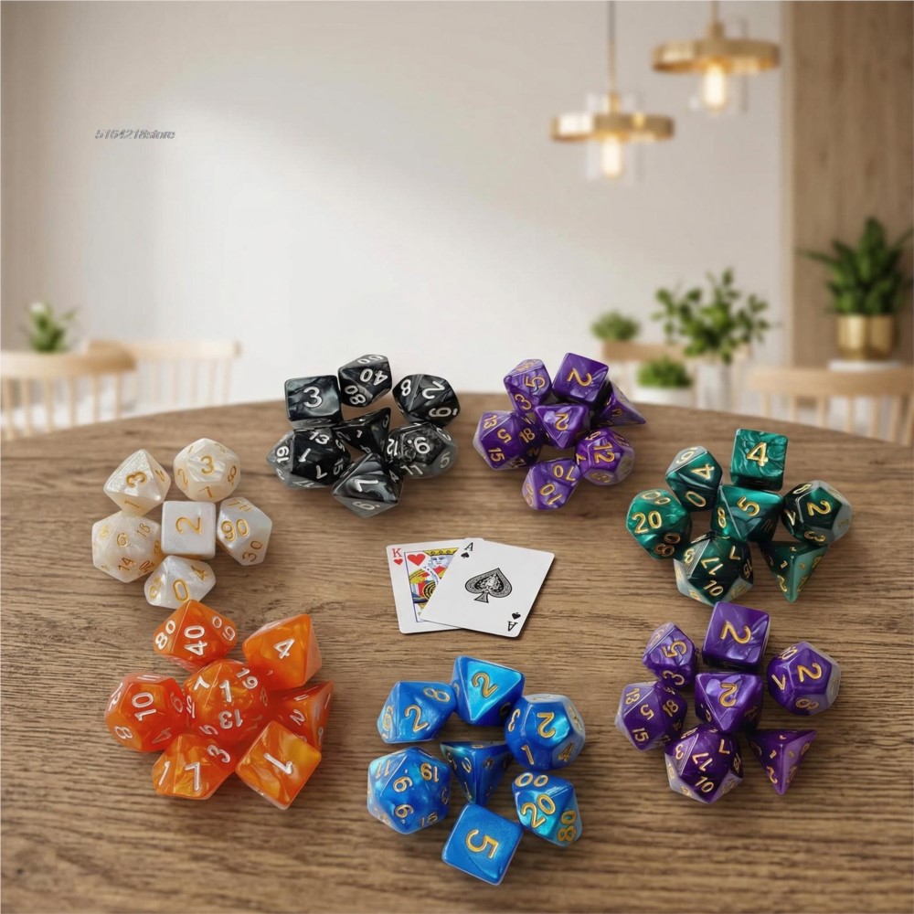 7pcs Set Dice Board Games Roll - đánh giá và giá Board Game Verdant